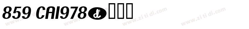 859 CA1978字体转换